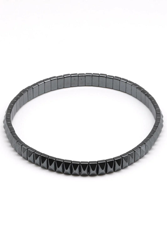Hematite Natural Stone Bracelet Special Cut