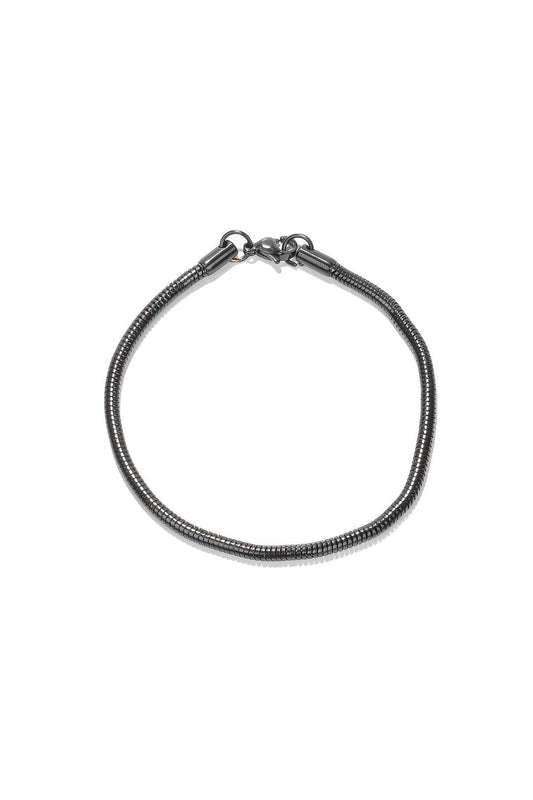 Handmade Gray Stainless Steel Bracelet - Modern Industrial Style