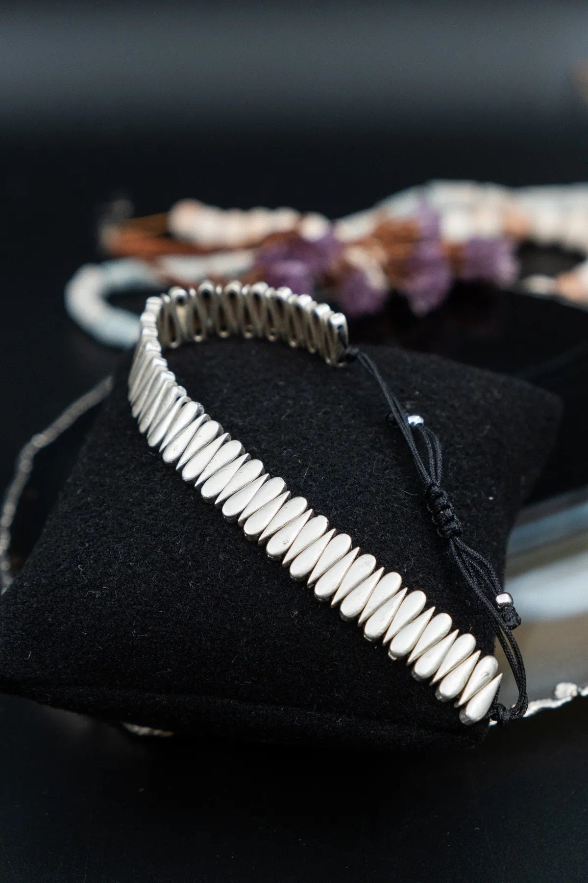 Silver-Plated Bronze Drop Bracelet