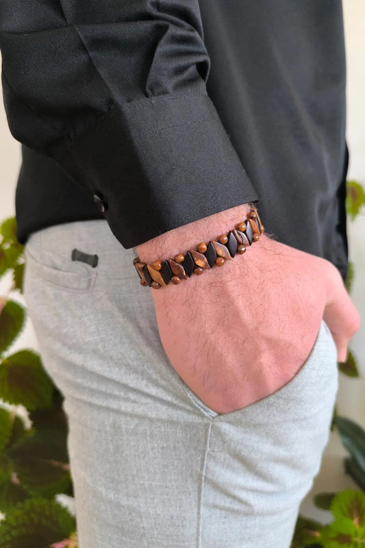 Handcrafted Kuka Wood Bracelet | Unisex Adjustable Style