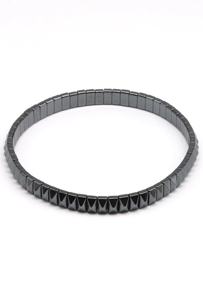 Hematite Natural Stone Bracelet Special Cut
