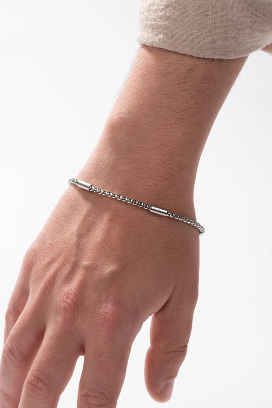 Elegant Stainless Steel Bracelet For Him: Anti-Allergenic
