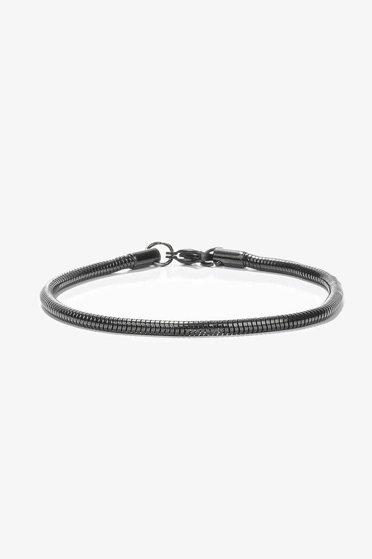Handmade Gray Stainless Steel Bracelet - Modern Industrial Style