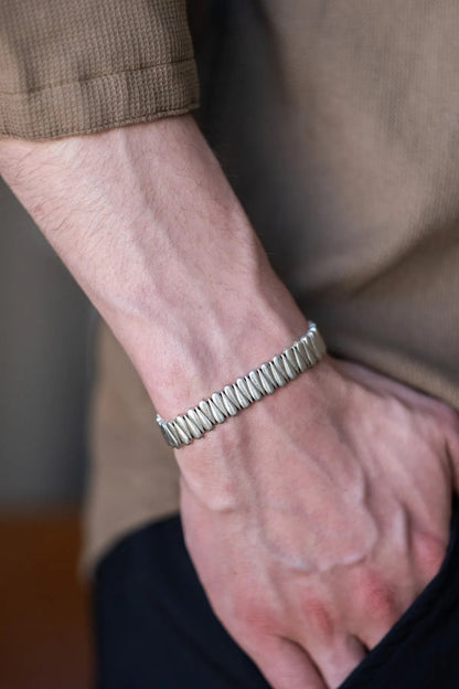 Silver-Plated Bronze Drop Bracelet