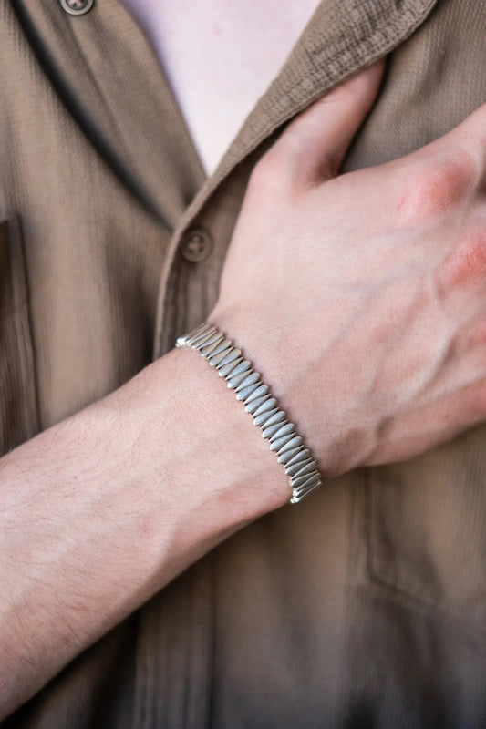 Silver-Plated Bronze Drop Bracelet