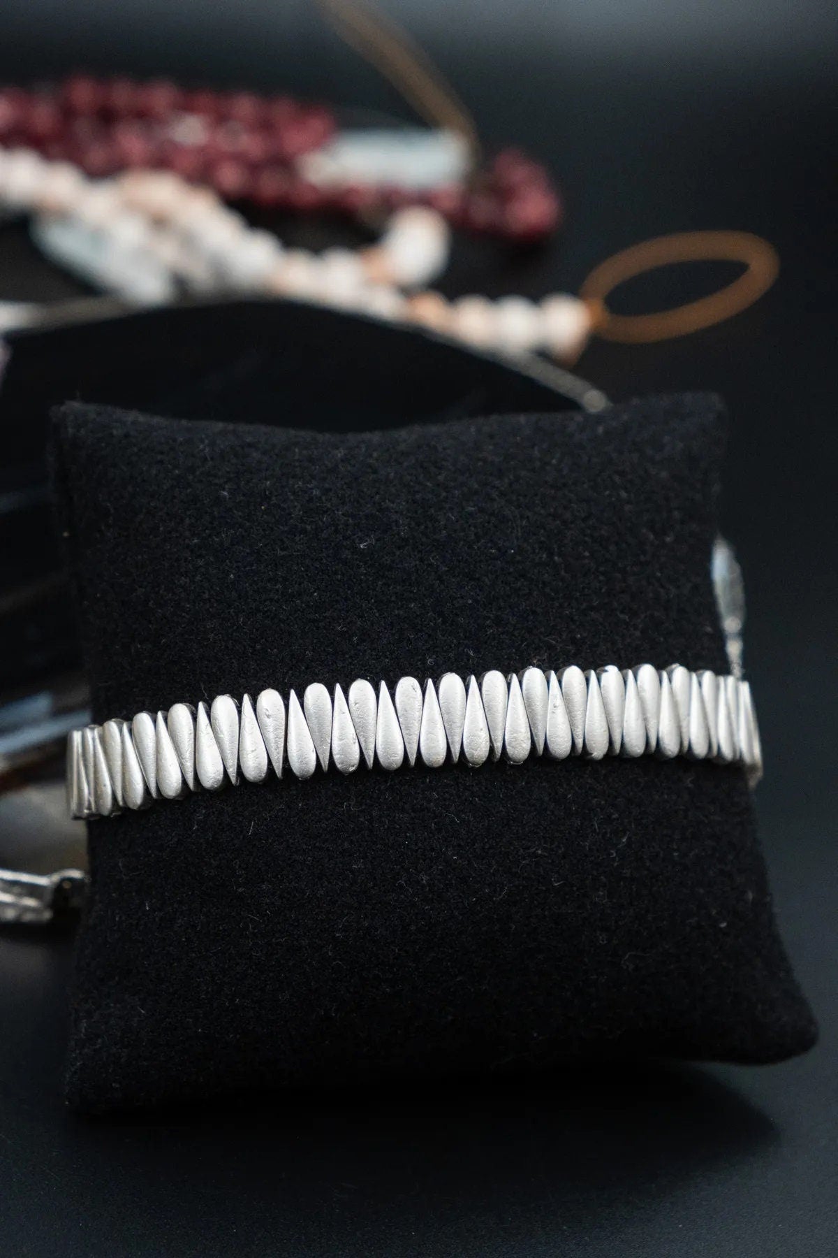 Silver-Plated Bronze Drop Bracelet