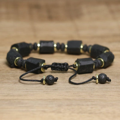Handcrafted Lava Stone Bracelet for Stylish Men - As He Desire