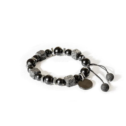 Handcrafted Lava Stone Bracelet for Stylish Men - As He Desire