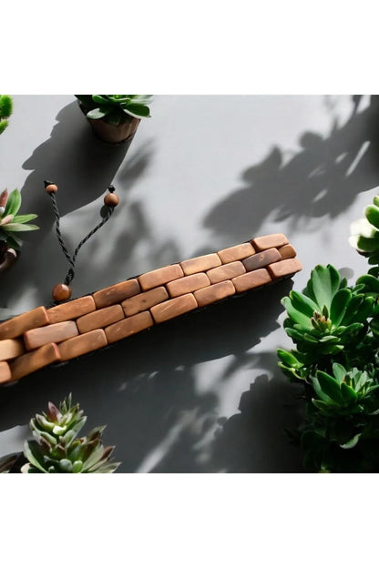 Handmade Kuka Wood Bracelet for Men: Rustic Adjustable Wristband