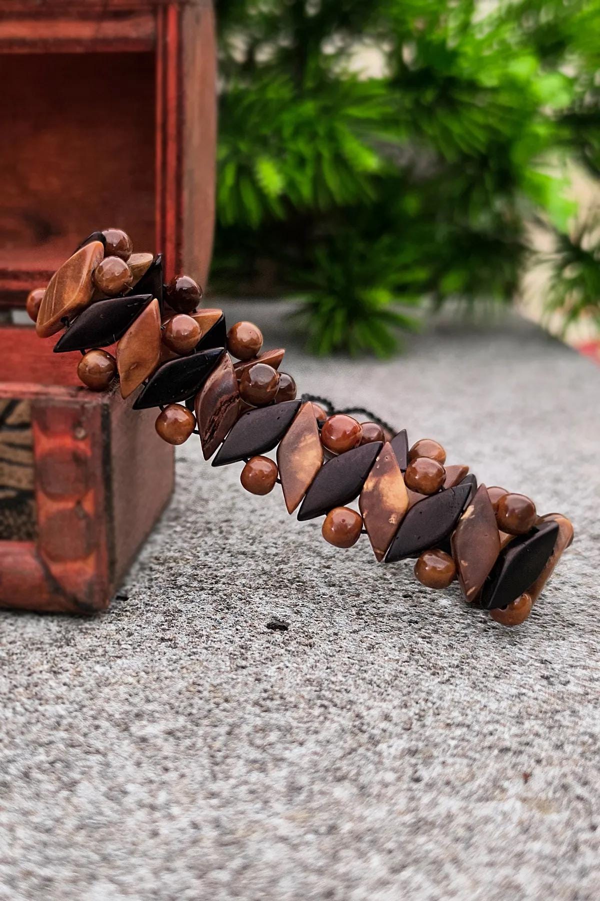 Handcrafted Kuka Wood Bracelet | Unisex Adjustable Style