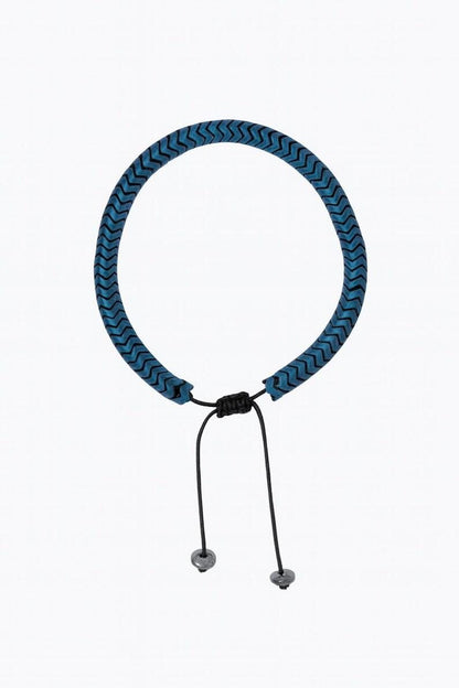 Handmade Matte Blue Hematite Bracelet - Adjustable Gemstone Jewelry