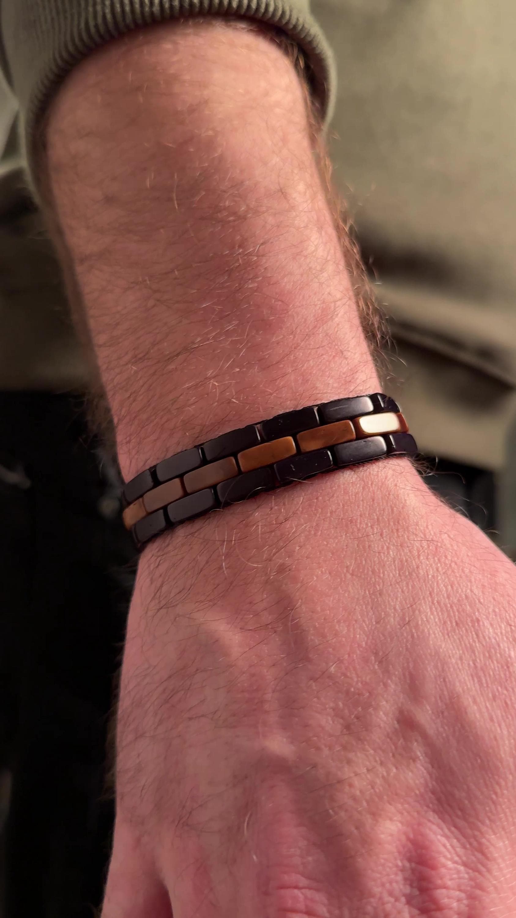 Handcrafted Kuka Wood Bracelet | Unique Handmade Style for Men