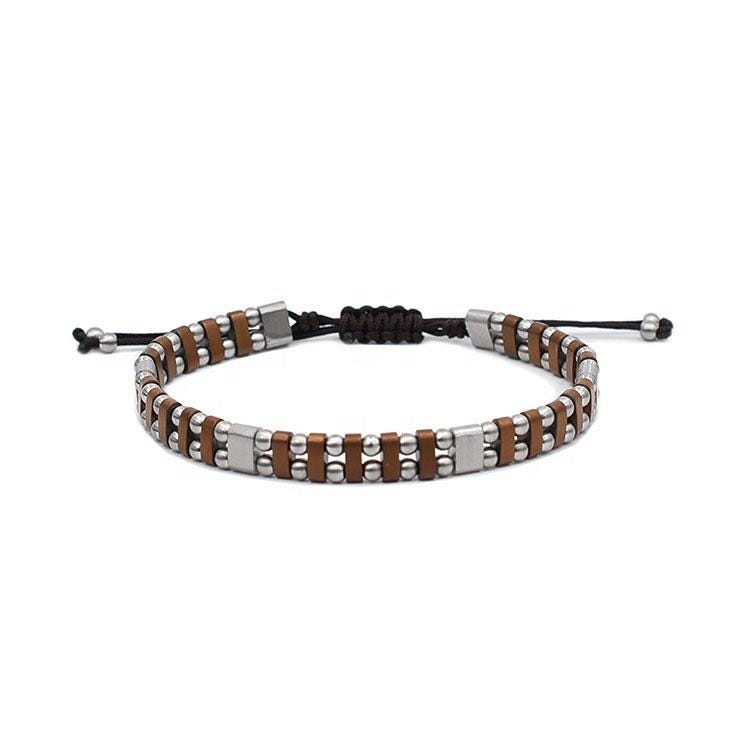 Handcrafted Bronze Natural Stone Bracelet