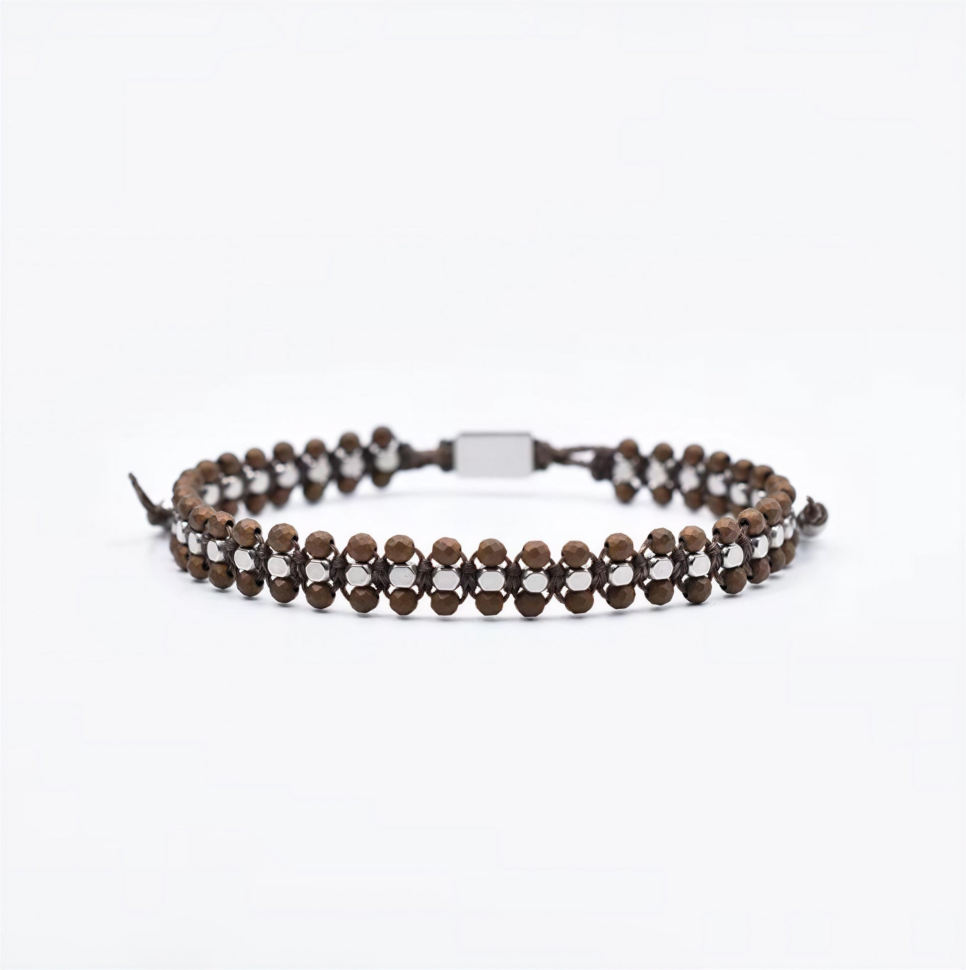 Handcrafted Bronze Natural Stone Bracelet