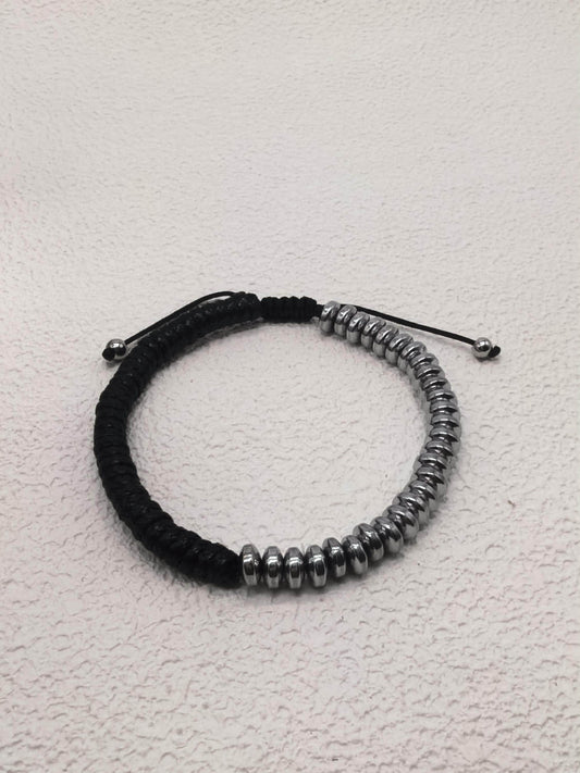 Hematite Natural Stone Bracelet Special Cut
